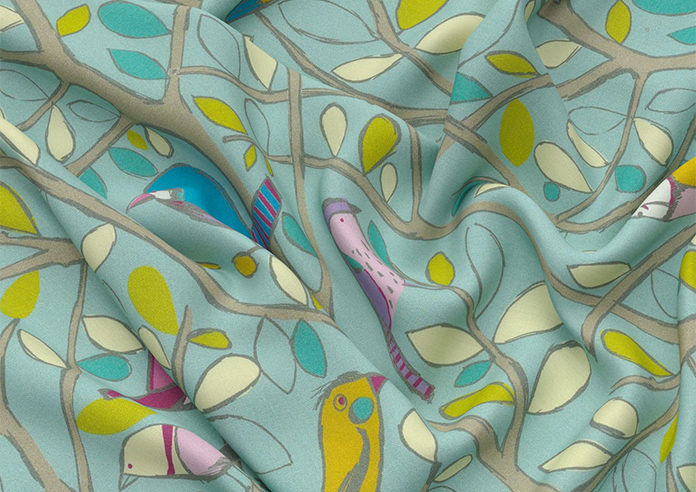 Tweety, Duckegg - Made to Measure Curtains - Image 4